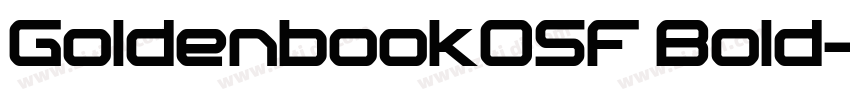 GoldenbookOSF Bold字体转换